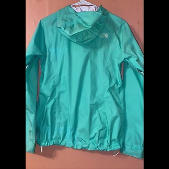 The North Face HyVent 2.5L Teal Full Zip Rain Jacket Size XS - Picture 2 of 3